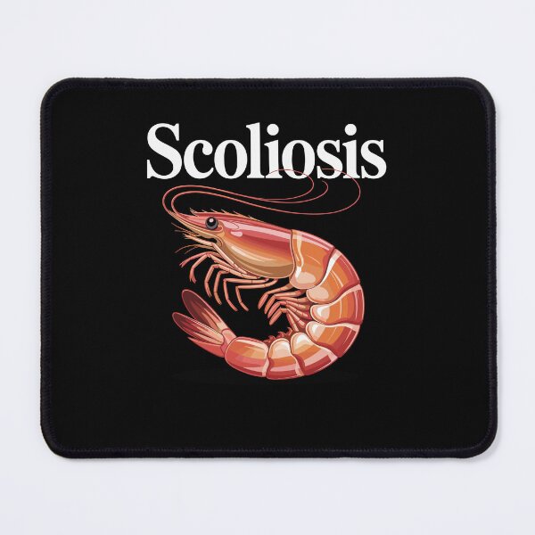 Item preview, Scoliosis Awareness Spine Curvature Spinal Shrimp designed and sold by Dressed For Duty.
