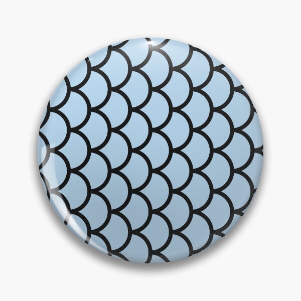 Item preview, Ice Blue And Black Fish Scales Pattern designed and sold by pattern-archive.