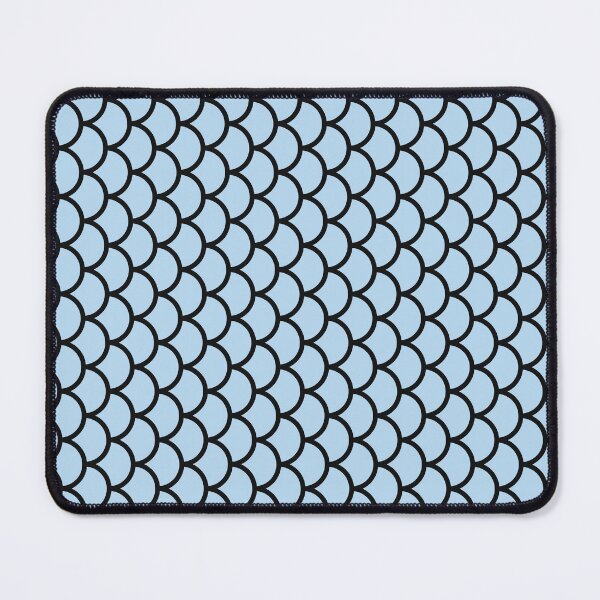 Item preview, Ice Blue And Black Fish Scales Pattern designed and sold by pattern-archive.