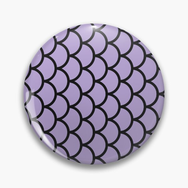 Item preview, Lilac And Black Fish Scales Pattern designed and sold by pattern-archive.