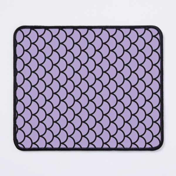 Item preview, Lilac And Black Fish Scales Pattern designed and sold by pattern-archive.