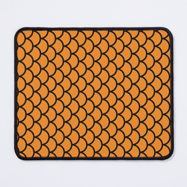 Item preview, Orange And Black Fish Scales Pattern designed and sold by pattern-archive.
