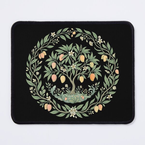 Item preview, Golden Mango Tree Botanical Mandala designed and sold by MoonSoul Studio.