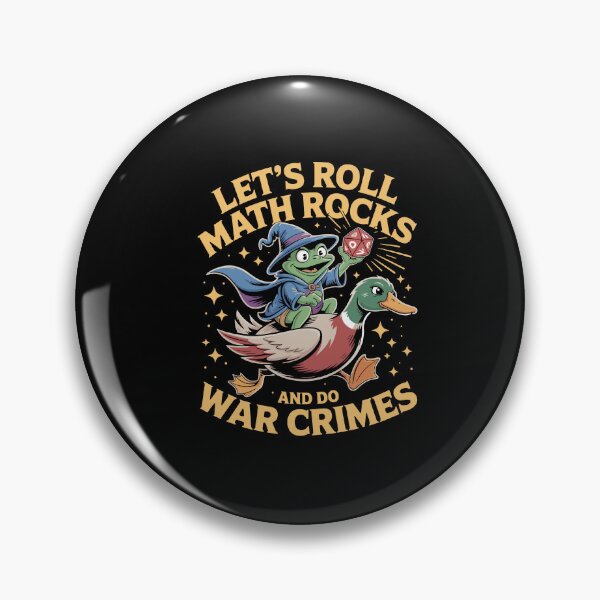 Item preview, Funny Frog Goose Let's Roll Math Rocks And Do War Crimes designed and sold by Dressed For  Duty.