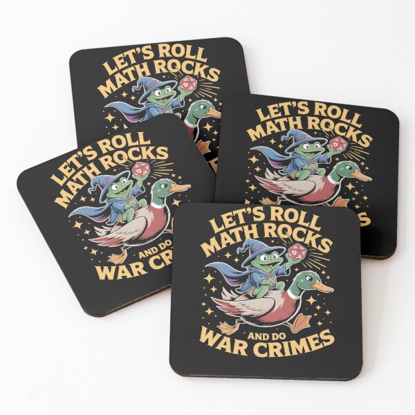 Item preview, Funny Frog Goose Let's Roll Math Rocks And Do War Crimes designed and sold by Dressed For  Duty.