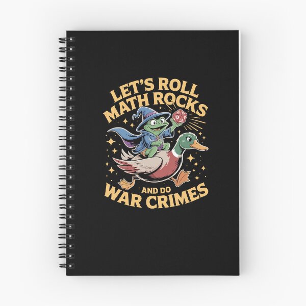 Item preview, Funny Frog Goose Let's Roll Math Rocks And Do War Crimes designed and sold by Dressed For  Duty.