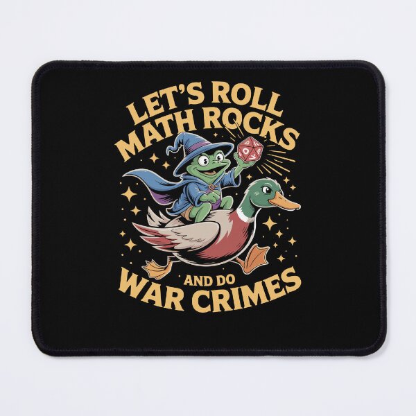 Item preview, Funny Frog Goose Let's Roll Math Rocks And Do War Crimes designed and sold by Dressed For  Duty.