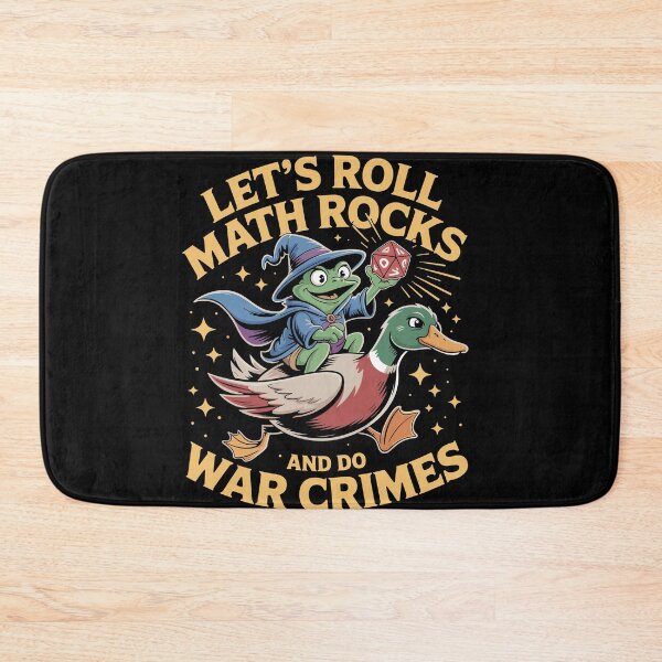 Item preview, Funny Frog Goose Let's Roll Math Rocks And Do War Crimes designed and sold by Dressed For  Duty.