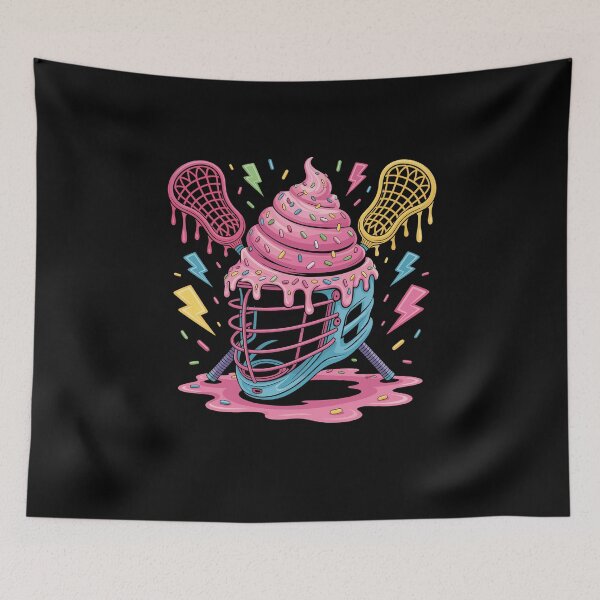 Item preview, Lacrosse Drip Lax Helmet Ice Cream Sticks Dripping designed and sold by Dressed For  Duty.