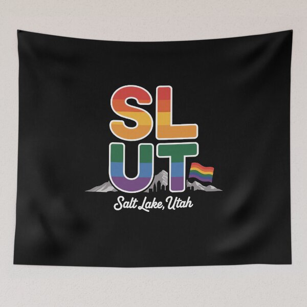 Item preview, Salt Lake Utah LGBT Pride Rainbow Flag designed and sold by Dressed For  Duty.