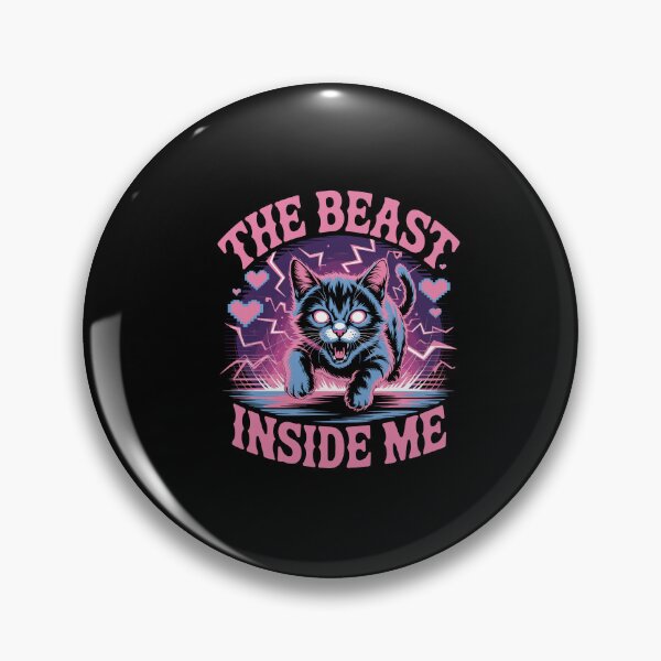 Item preview, Beast Inside Cute Silly Cat Meme Humor designed and sold by Dressed For  Duty.