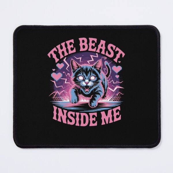 Item preview, Beast Inside Cute Silly Cat Meme Humor designed and sold by Dressed For Duty.