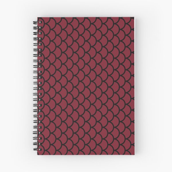 Item preview, Red And Black Fish Scales Pattern designed and sold by pattern-archive.