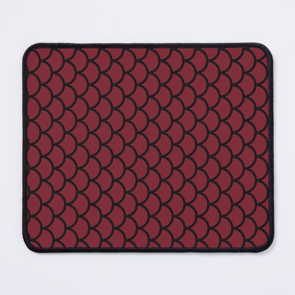 Item preview, Red And Black Fish Scales Pattern designed and sold by pattern-archive.