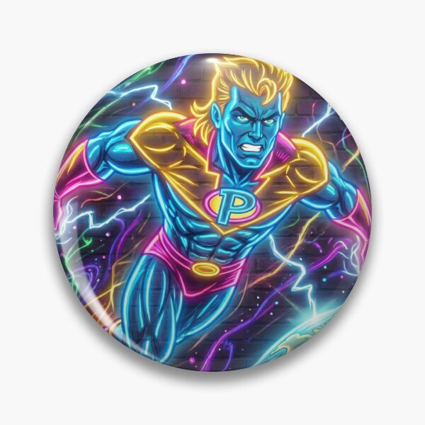 Item preview, Neon Painting Of Captain Planet designed and sold by MattBStickers.