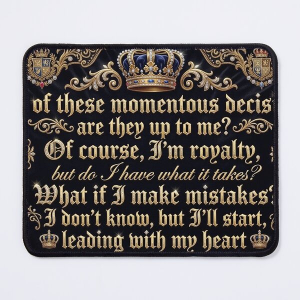 Item preview, Princess Royalty Song Lyrics, Royal Format designed and sold by Uniqueartai.