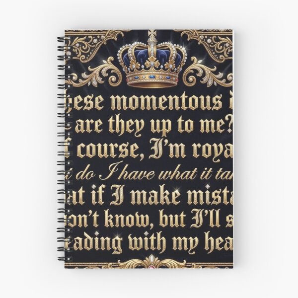 Item preview, Princess Royalty Song Lyrics, Royal Format designed and sold by Uniqueartai.