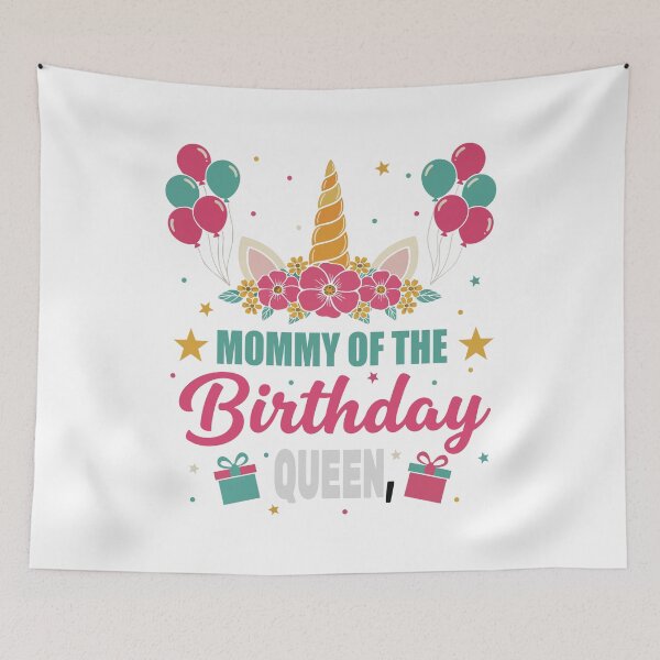 Item preview, Mummy of the Birthday Queen | Cute Matching Family Birthday designed and sold by Peetacho.