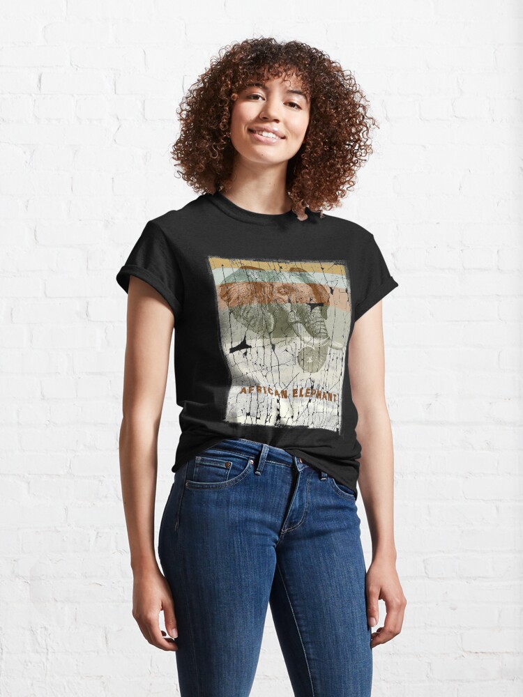 Alternate view of African Elephant - Protect Endangered Species Classic T-Shirt