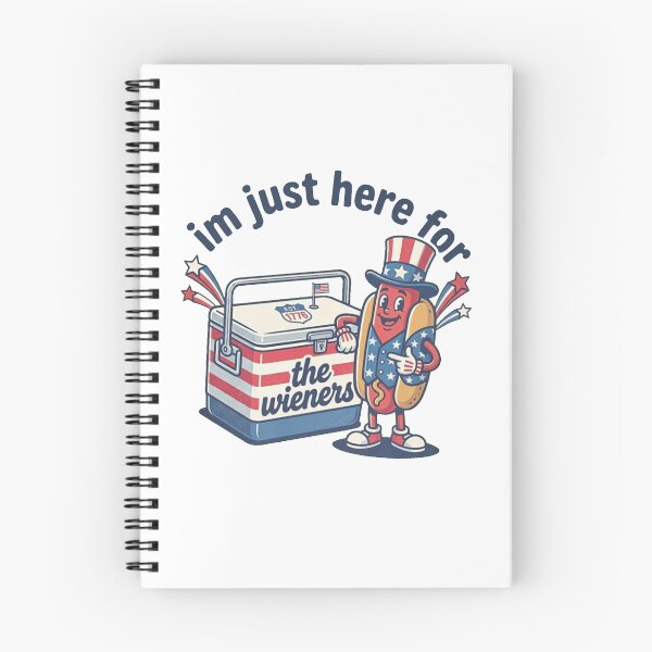 Item preview, Im Just Here for the Wieners Shirt, Funny 4th of July Hot Dog designed and sold by RamneekFraty.