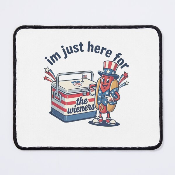 Item preview, Im Just Here for the Wieners Shirt, Funny 4th of July Hot Dog designed and sold by RamneekFraty.