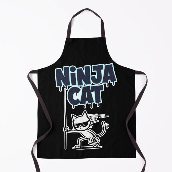 Item preview, Ninja Cat Cool Sunglasses Cartoon designed and sold by Taridesign.