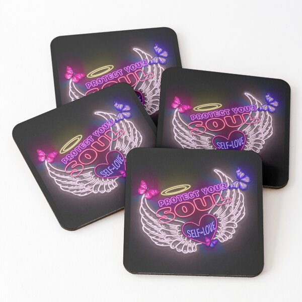 Item preview, Protect Your Soul – Retro Mystic Self-Love Angel Wings Halo designed and sold by Good Vibes .