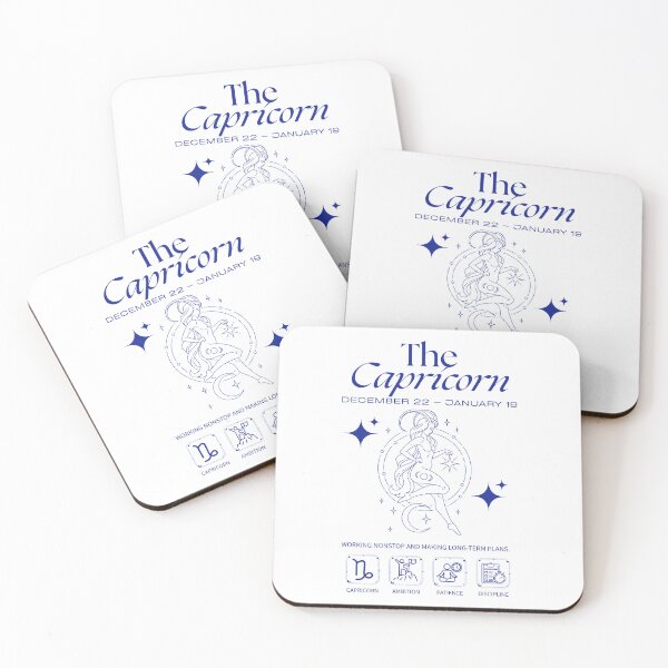 Item preview, Capricorn Zodiac Ambition Astrology Line Art designed and sold by artacalla.