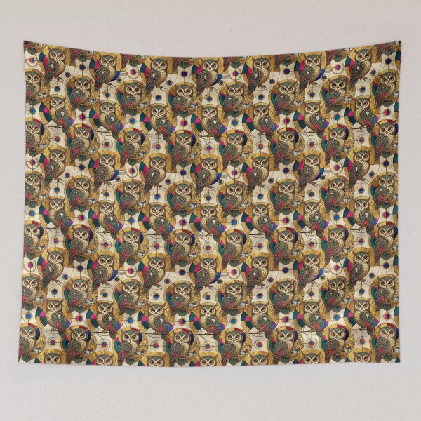 Item preview, Owls in love in a fantastic forest. designed and sold by Natalia-Vlad.