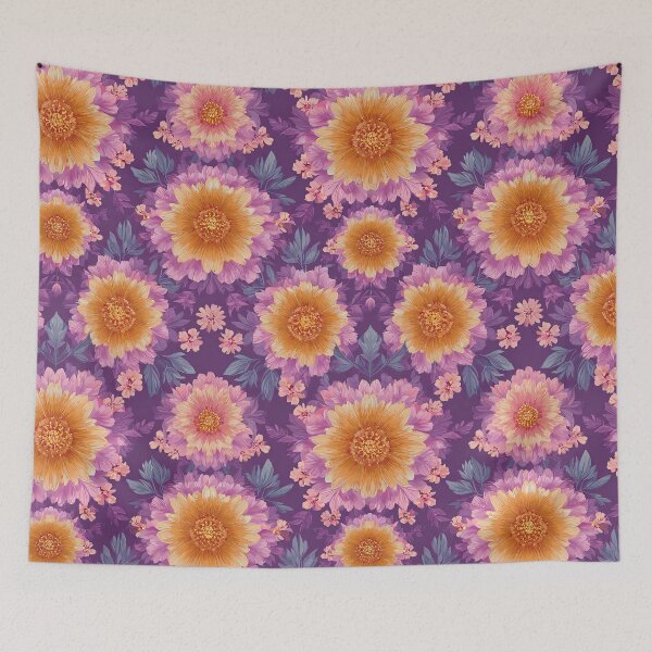 Item preview, Golden Sunflowers & Lavender Blooms: Boho Floral Pattern designed and sold by Nyx Creates.