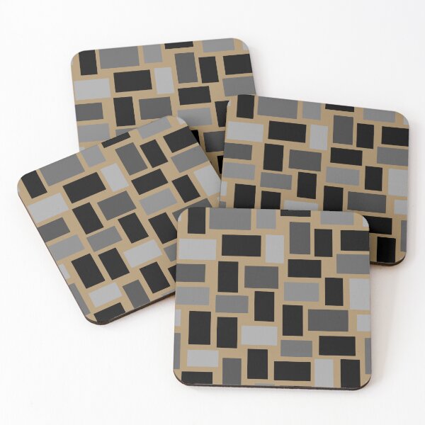 Aperçu de l'œuvre Rectangles épars sur fond beige créée et vendue par MarySchwindt.