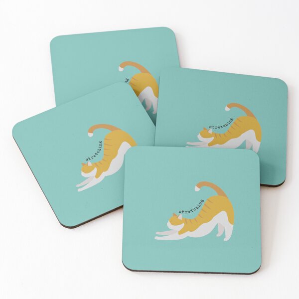 Item preview, Morning Stretch Ginger Cat Illustration designed and sold by RosalesArts.