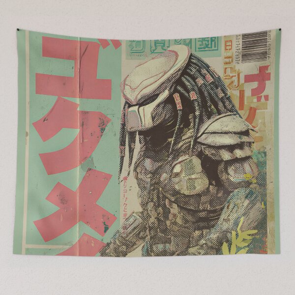 Item preview, Predator Vintage Japanese Poster  designed and sold by AnimeArsenalPrints.