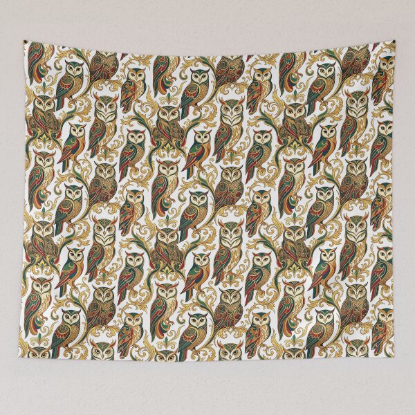 Item preview, Owls in love in a fantastic forest. designed and sold by Natalia-Vlad.