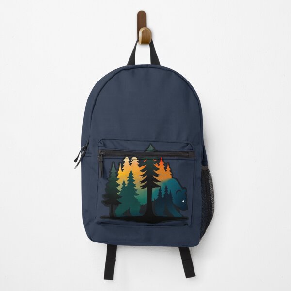 Item preview, Bear Forest Silhouette Mountain Sunset Design designed and sold by Vileprint.