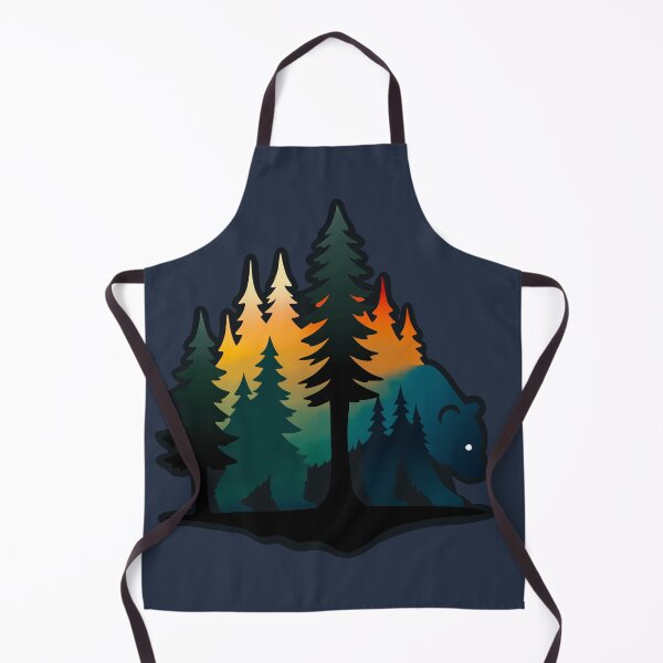 Item preview, Bear Forest Silhouette Mountain Sunset Design designed and sold by Vileprint.