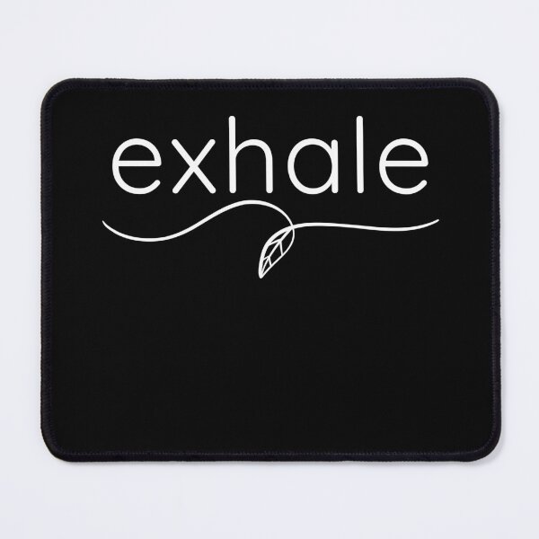 Item preview, Exhale – Minimal Calm Mindset Typography Design designed and sold by Lynn Creates.