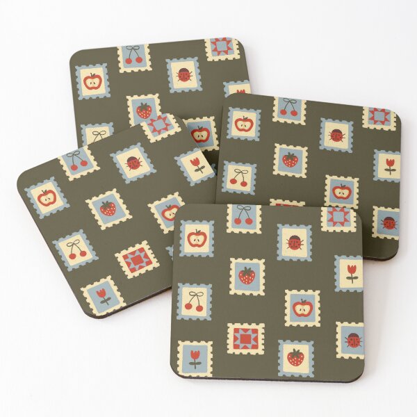 Item preview, stamp pattern designed and sold by KitschByKate.
