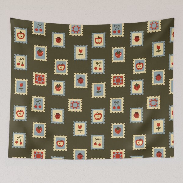 Item preview, stamp pattern designed and sold by KitschByKate.