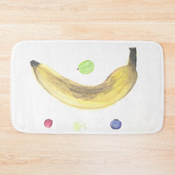 Item preview, fruits banana blueberry gooseberry red currant designed and sold by ShePaintsMusic.