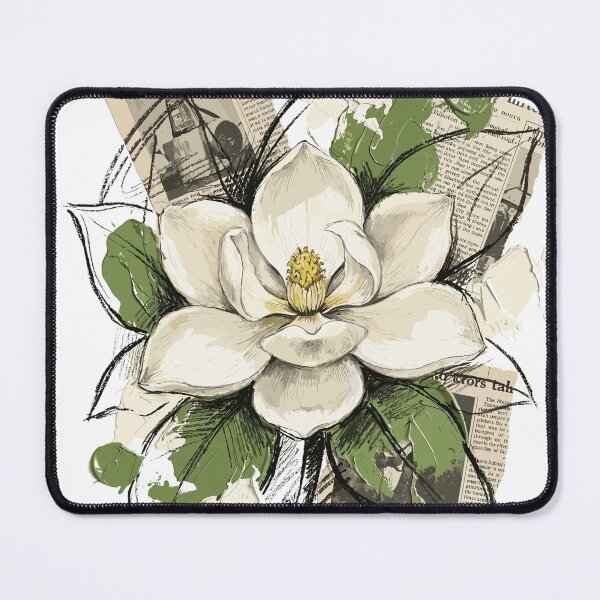 Item preview, Elegant Botanical White Magnolia Flower designed and sold by Honu2025.