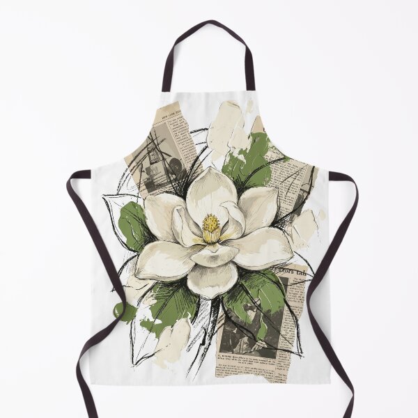 Item preview, Elegant Botanical White Magnolia Flower designed and sold by Honu2025.