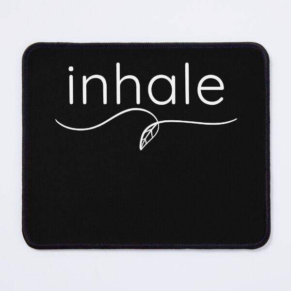 Item preview, Inhale – Minimal Calm Mindset Typography Design designed and sold by Lynn Creates.