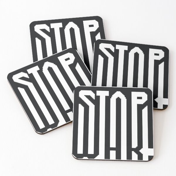 Item preview, Stop War! retro slogan designed and sold by MoMoJaJa.