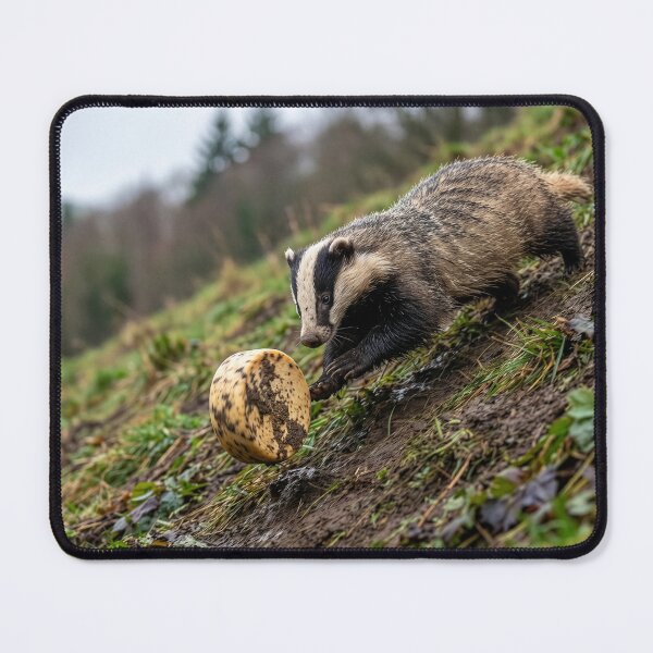 Item preview, Plucky Badger Pursues Rolling Double Gloucester Cheese Prize designed and sold by Tridentulus.