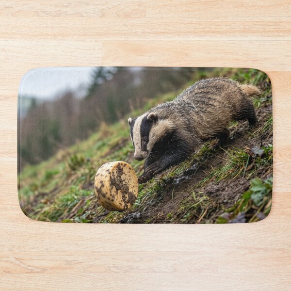 Item preview, Plucky Badger Pursues Rolling Double Gloucester Cheese Prize designed and sold by Tridentulus.