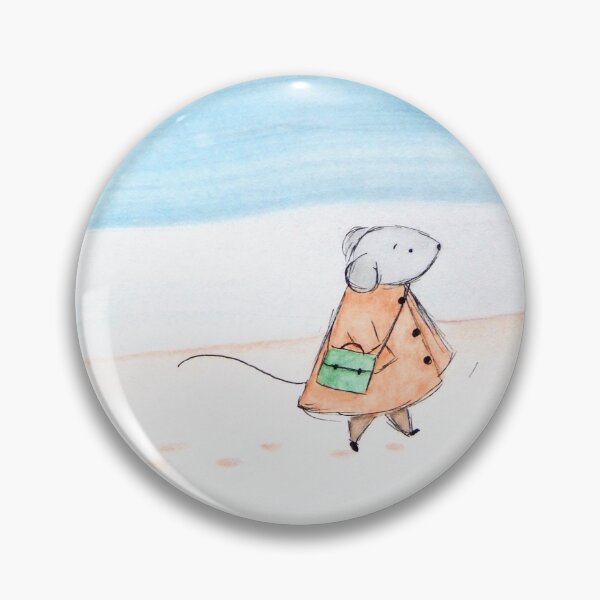 Item preview, Mouse Walking on Beach | Adventures of Algernon Illustration designed and sold by AngelaMarieArt.