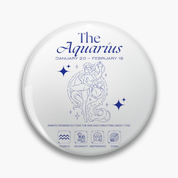 Item preview, Aquarius Zodiac Originality Astrology Line Art designed and sold by artacalla.