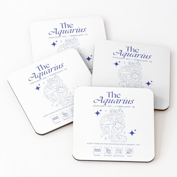 Item preview, Aquarius Zodiac Originality Astrology Line Art designed and sold by artacalla.