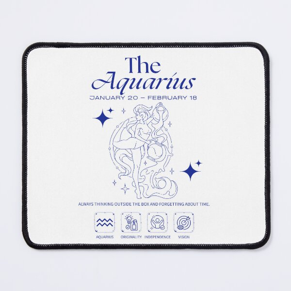 Item preview, Aquarius Zodiac Originality Astrology Line Art designed and sold by artacalla.